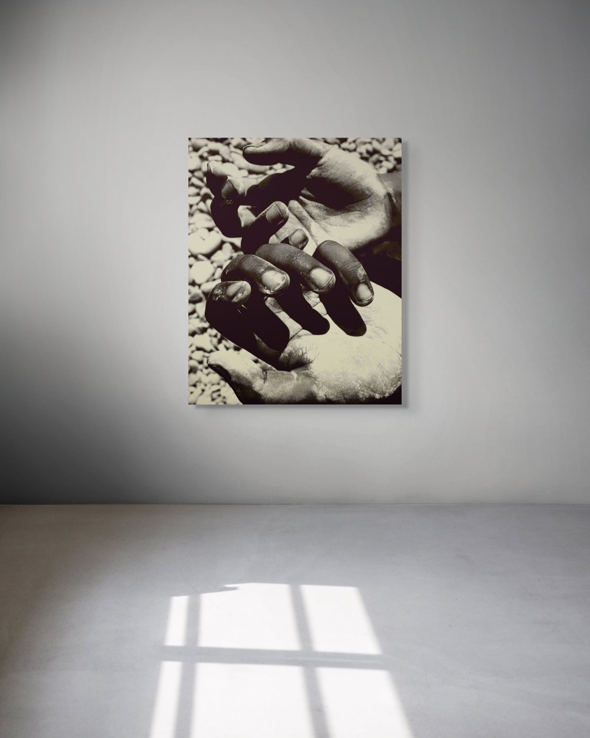 Hands by Jonė Reed, framed and ready to hang fine art metal print, limited edition.
