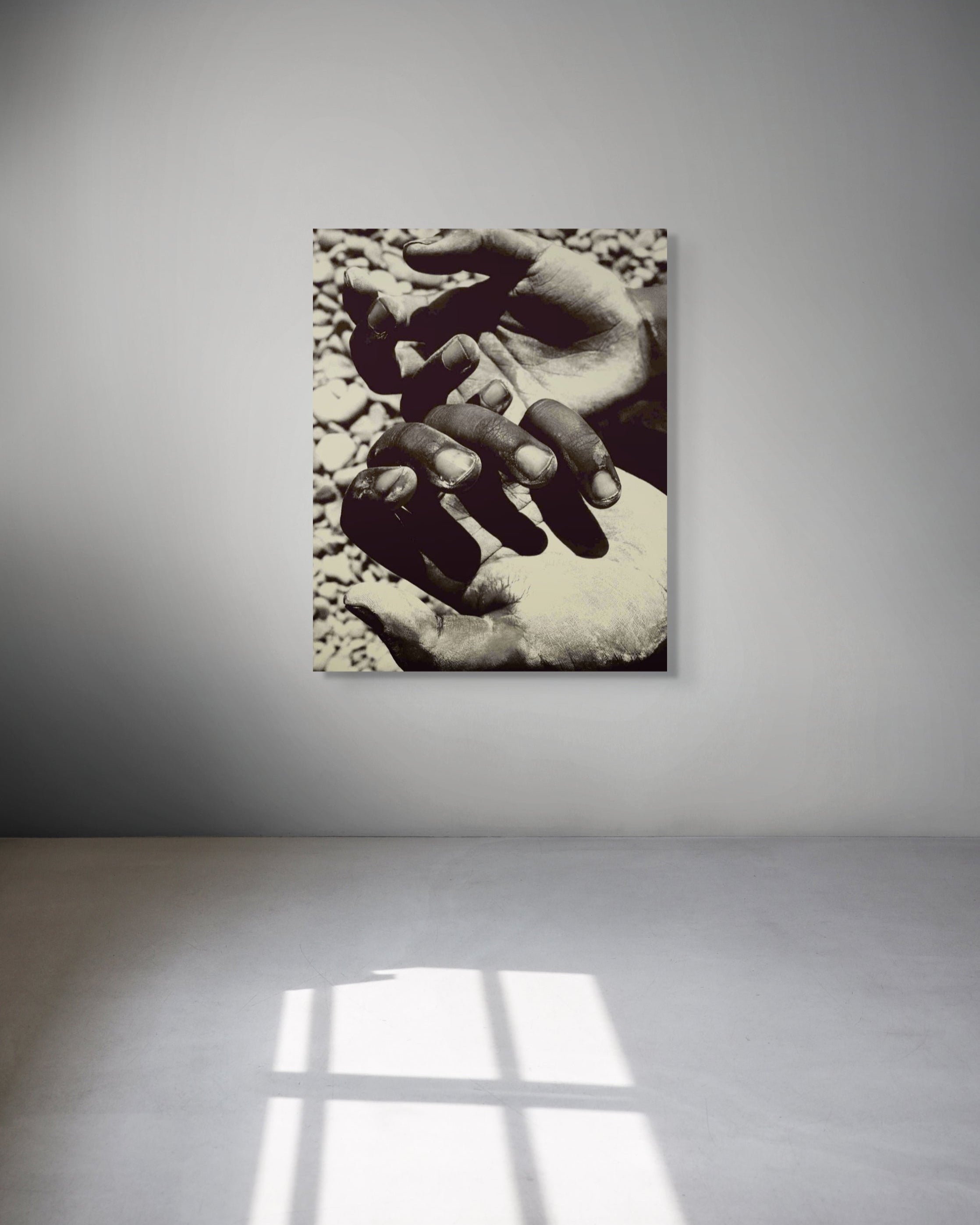 Hands by Jonė Reed, framed and ready to hang fine art metal print, limited edition.